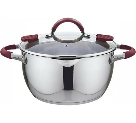 Кастрюля из нерж стали со сливом Ladina VALERI 24см 4,7л индукция /4 64024
