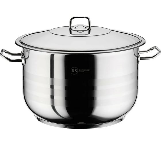 Кастрюля Rainstahl RS/CS 2103-40 со стальной крышкой 2 предмета, широкая / 32 л (х2) 2103-40 RS/CS 1