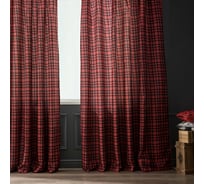 Готовая штора Moroshka Unstatus Quo 200x270 см, крепление: шторная лента, цвет красный, черный B15-42