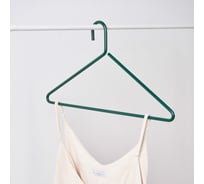 Вешалка-плечики Moroshka Infinity 40.5x0.7x21.5 см, цвет зеленый 907-016-01