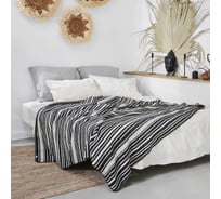 Плед Moroshka Nomads 180x200, цвет белый черный 915-202-02