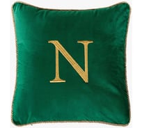 Декоративная подушка Moroshka Zolotoy Roy, на потайной молнии, цвет зеленый, 40x40 см 938-201-02