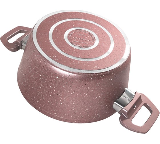 Кастрюля с крышкой OURSSON розовое золото CA2404G/RG