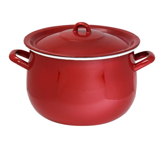 Кастрюля с крышкой OURSSON красный CA2260E/RD