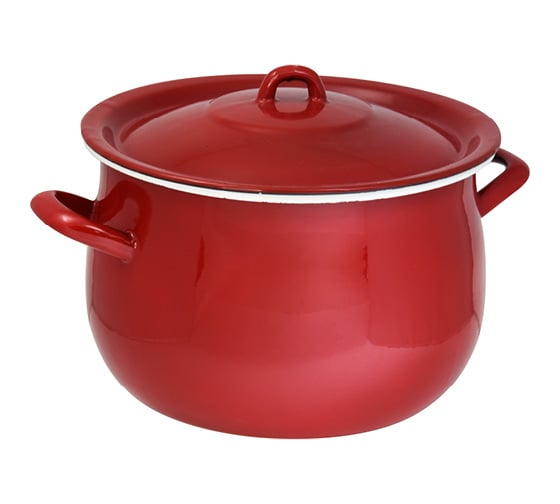 Кастрюля с крышкой OURSSON красный CA2260E/RD