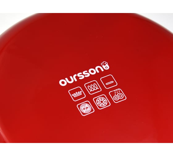 Кастрюля с крышкой OURSSON красный CA2060E/RD