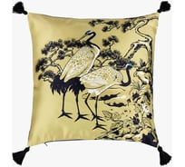 Декоративная подушка Moroshka Kitayskaya, на потайной молнии, цвет желтый синий 40x40 см 948-201-01