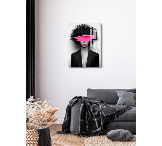 Картина на стекле ARTABOSKO девушка с оттенком 7 60x80 WBR-1258-06-06/7