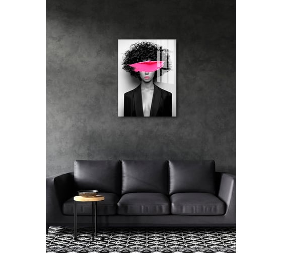 Картина на стекле ARTABOSKO девушка с оттенком 7 60x80 WBR-1258-06-06/7