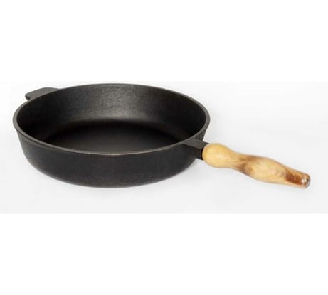 Чугунная сковорода Davr Metall 28 см, высота 6 см, со съемной ручкой сковорода(280х60)