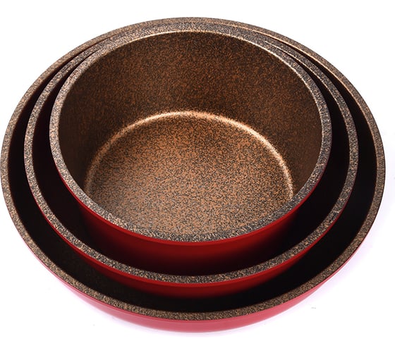Набор сковородок OURSSON Korea Wok красный KWS6621HR