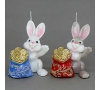 Новогодняя свеча Магия праздника Кролик с мешком 2122