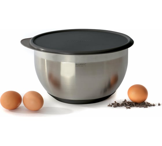 Миска с крышкой BergHOFF Eclipse 4.5 л, 24 см, прорезиненное дно 3700064