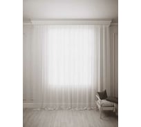 Тюль Костромской текстиль Креп ширина 300 см высота 250 см, белый 00-00804297