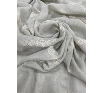 Тюль Костромской текстиль Сетка с вышивкой ширина 260 см высота 300 см, серый 00-00804242