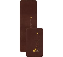 Коврик на кухню ComeForte (набор) «велюр» flower 40x60, 40x120 см т.коричневый KM-014 KM-014M