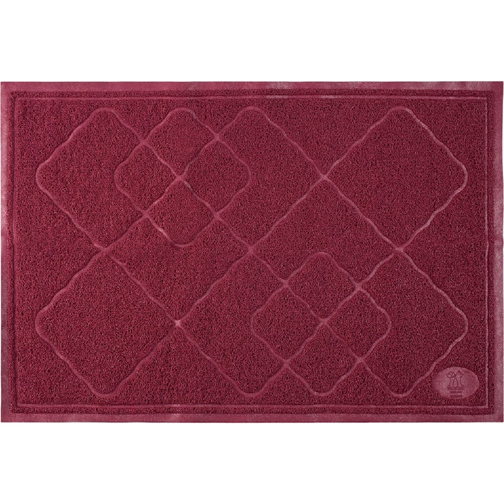 Коврик под лоток для кошек ComeForte 60x90 см, бордовый CC002739 ...