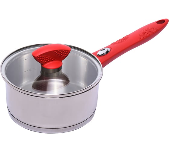 Ковш с крышкой OURSSON красный PD1673SR/RD