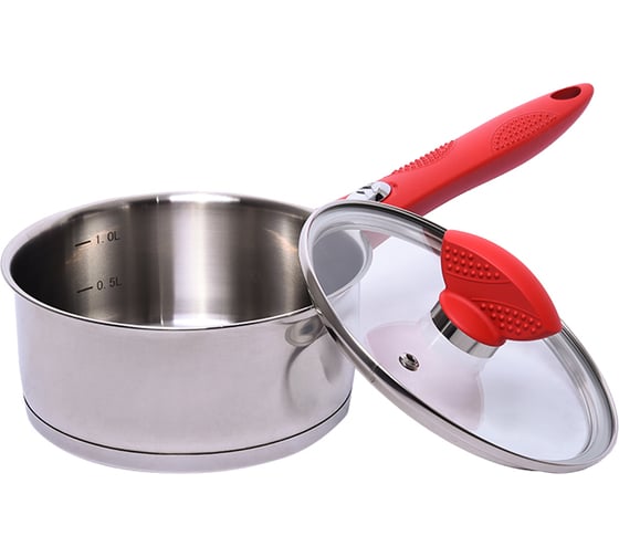 Ковш с крышкой OURSSON красный PD1673SR/RD