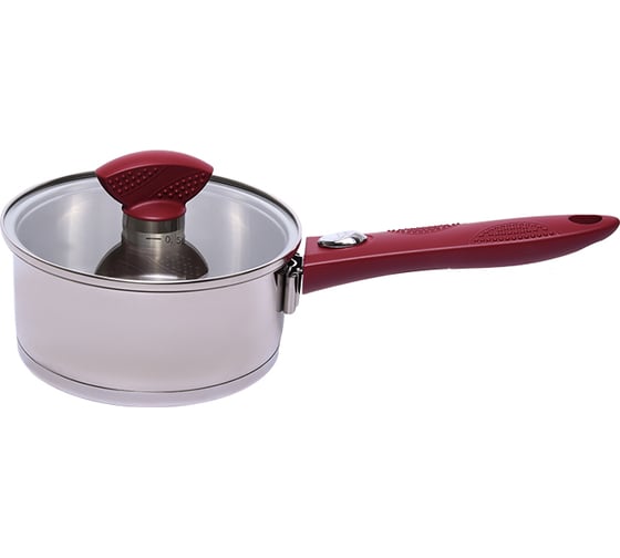 Ковш с крышкой OURSSON темная вишня PD1673SR/DC