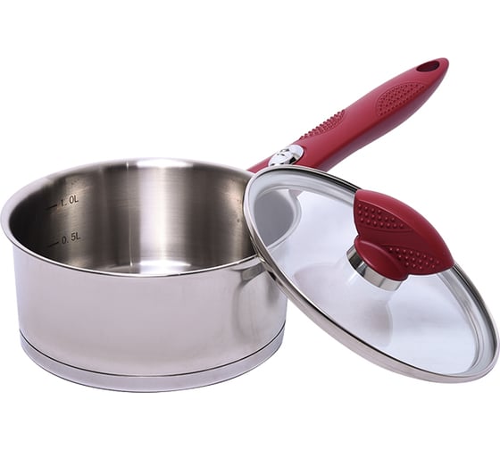 Ковш с крышкой OURSSON темная вишня PD1673SR/DC