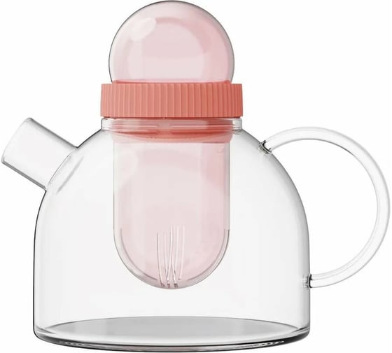 Заварочный чайник KissKissFish BoogieWoogie Teapot розовый TEAP04-U