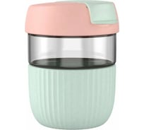 Стакан-непроливайка KissKissFish Rainbow Cup розовый/мятный RBG30-U