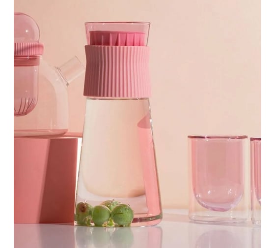 Стакан KissKissFish Levitate Water Glass розовый DCUP04-U