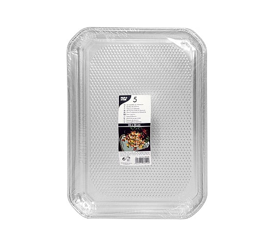Сервировочный поднос PapStar ДхШ 350x260 мм прямоугольный алюминий PS-85068 1