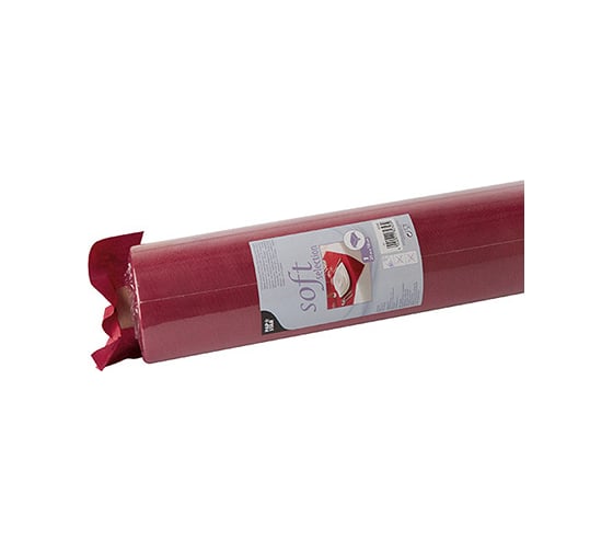 Нетканая скатерть PapStar ширина 1180 мм 25 м в рулоне бордовая PS-82343