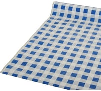 Скатерть PapStar ширина 800 мм 50 м в рулоне клетка синяя ПЭ PS-81610