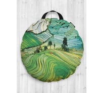 Декоративная подушка-сидушка JOYARTY "Холмы грез", на пол, круглая, 52 см dsfr_7124