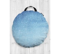 Декоративная подушка-сидушка JOYARTY "Зимняя сказка", на пол, круглая, 52 см dsfr_378456