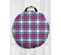 Декоративная подушка-сидушка JOYARTY "Энергия столкновений", на пол, круглая, 52 см dsfr_31117