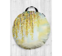 Декоративная подушка-сидушка JOYARTY "Весна красит", на пол, круглая, 52 см dsfr_9133