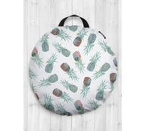 Декоративная подушка-сидушка JOYARTY "Ананасовый сон", на пол, круглая, 52 см dsfr_8071