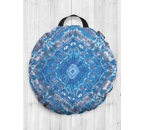 Декоративная подушка-сидушка JOYARTY "Завораживающая абстракция", на пол, круглая, 52 см dsfr_274840