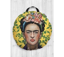 Декоративная подушка-сидушка JOYARTY "Просто фрида", на пол, круглая, 52 см dsfr_118391