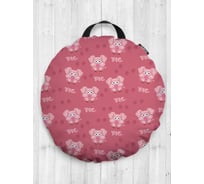 Декоративная подушка-сидушка JOYARTY "Свиной рай", на пол, круглая, 52 см dsfr_10426