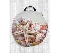 Декоративная подушка-сидушка JOYARTY "Морская коллекция", на пол, круглая, 52 см dsfr_11820