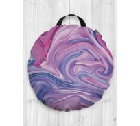 Декоративная подушка-сидушка JOYARTY "Смещение красок", на пол, круглая, 52 см dsfr_207085