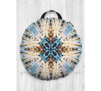 Декоративная подушка-сидушка JOYARTY "Звездные метаморфозы", на пол, круглая, 52 см dsfr_20189