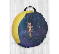 Декоративная подушка-сидушка JOYARTY "Лунный банан", на пол, круглая, 52 см dsfr_5521
