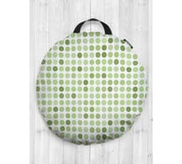 Декоративная подушка-сидушка JOYARTY "Круговые перемены", на пол, круглая, 52 см dsfr_11600