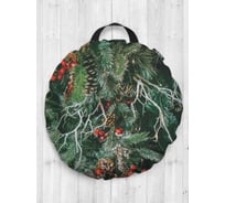 Декоративная подушка-сидушка JOYARTY "Лесное настроение", на пол, круглая, 52 см dsfr_419840