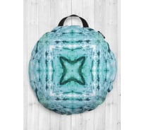 Декоративная подушка-сидушка JOYARTY "Квадрат тайн", на пол, круглая, 52 см dsfr_20326