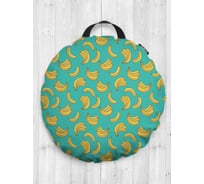 Декоративная подушка-сидушка JOYARTY "Модные бананы", на пол, круглая, 52 см dsfr_34727