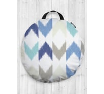 Декоративная подушка-сидушка JOYARTY "Переменчивые стрелки", на пол, круглая, 52 см dsfr_4328