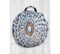 Декоративная подушка-сидушка JOYARTY "Каменная арена", на пол, круглая, 52 см dsfr_2760