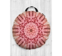 Декоративная подушка-сидушка JOYARTY "Иллюзорное явление", на пол, круглая, 52 см dsfr_20324